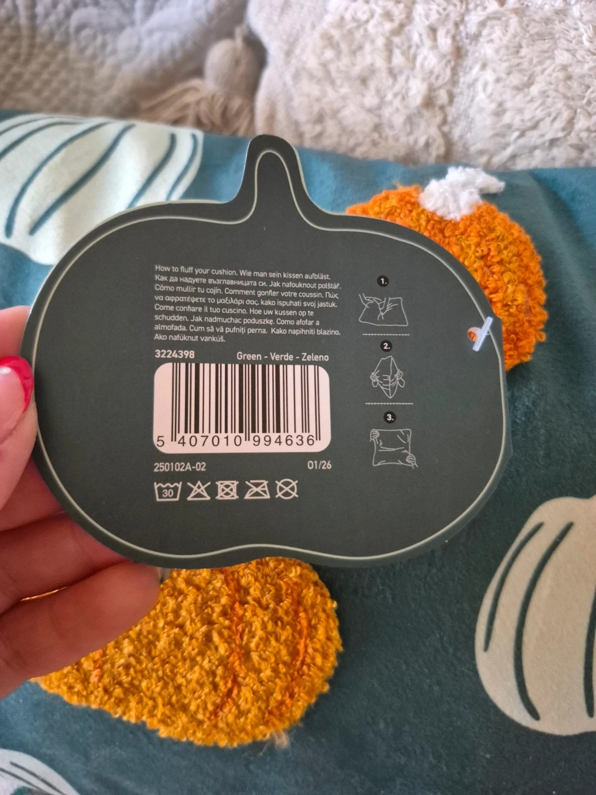 Pumpkin cushion 🎃 – photo 3